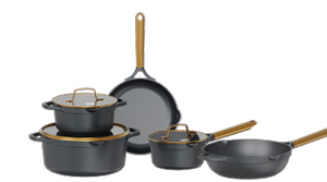 Set de batería de cocina de 8 piezas.